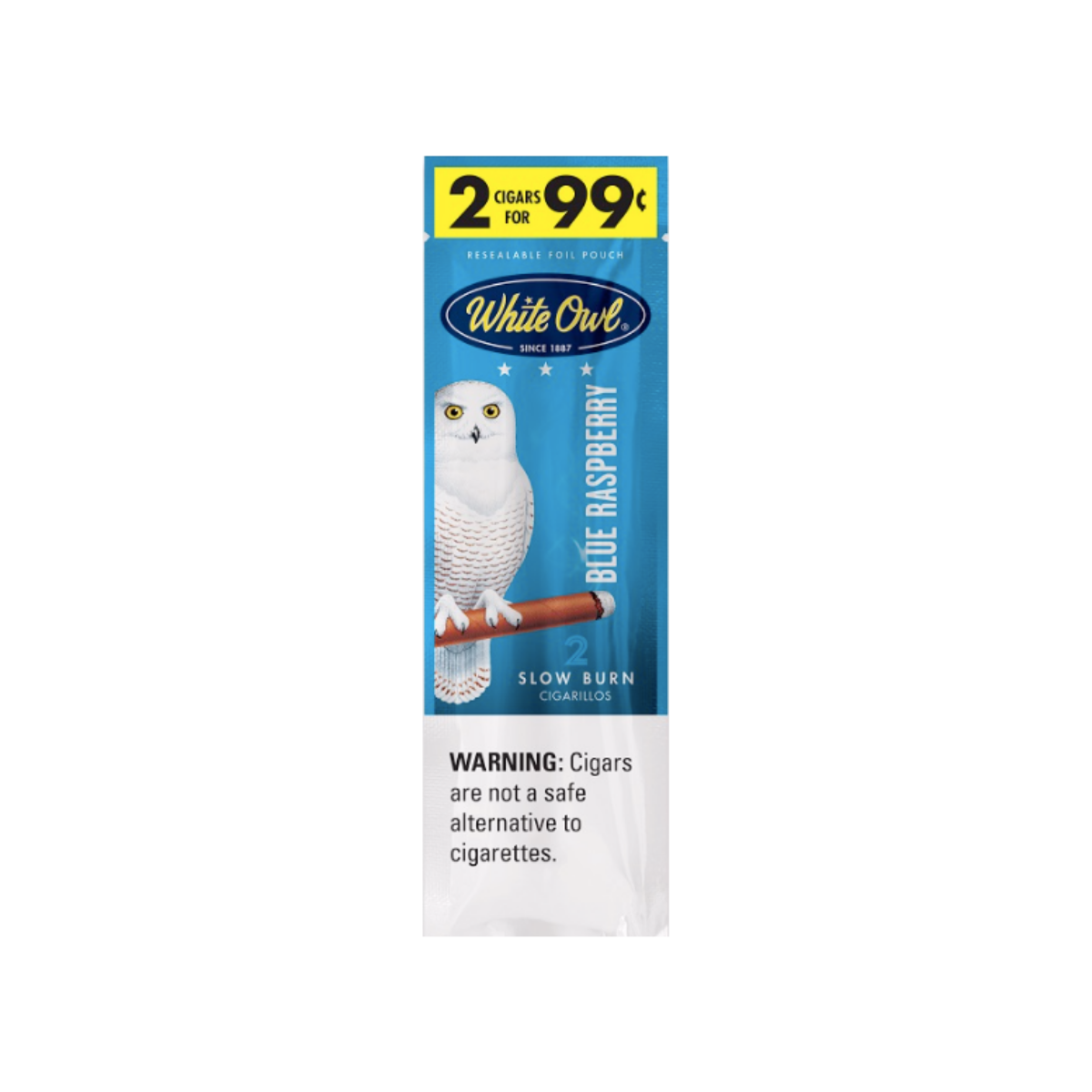 Telman White Owl Blue Raspberry Cigarillos 2/99c
